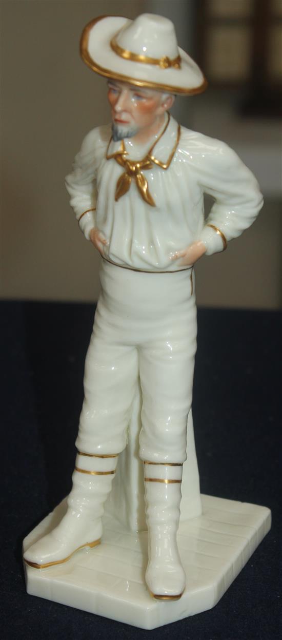 A Royal Worcester figure of Yankee, 7in.